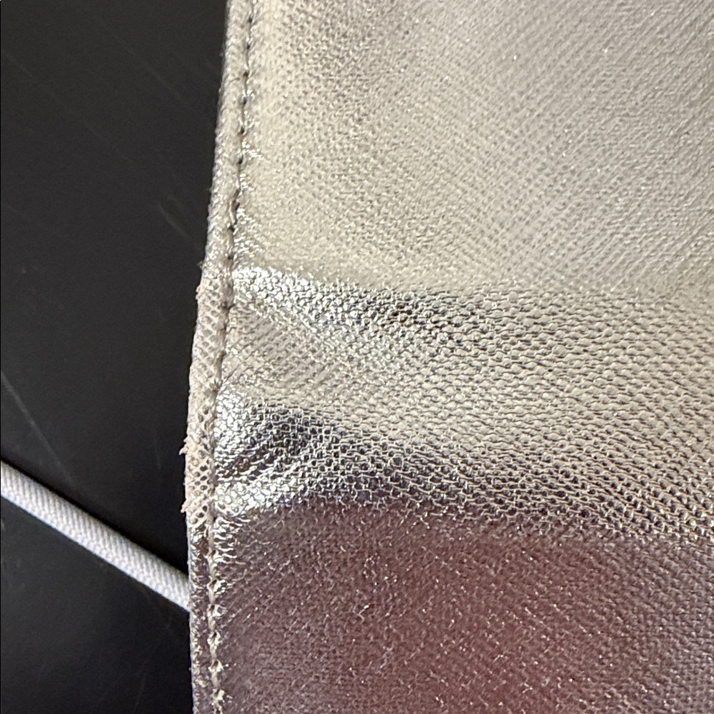Zoppen SILVER metallic Travel Wallet w/RFID Protection, GUC, Space for Passport - Picture 10 of 11